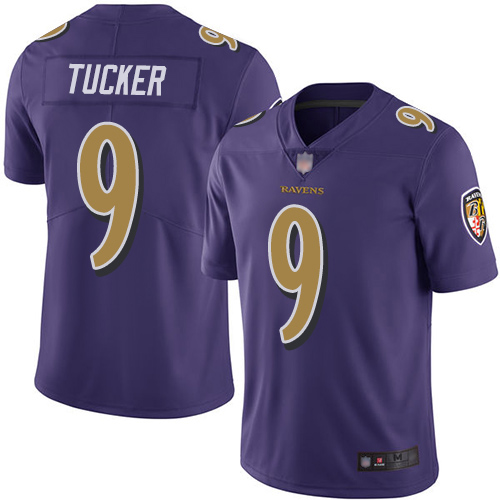 Baltimore Ravens Limited Purple Men Justin Tucker Jersey NFL Football #9 Rush Vapor Untouchable->women nfl jersey->Women Jersey